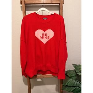 Vince Camino-Be Mine Valentines long sleeve sweater -XL